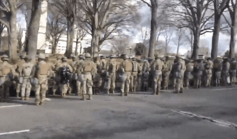 WATCH: Did the National Guard Turn Their Backs On Joe Biden’s Motorcade?