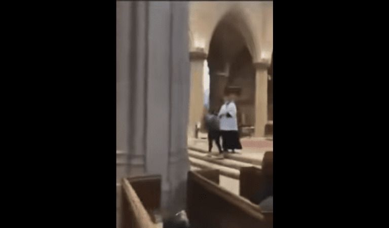 Pro-Biden Abortion Fanatics Burst Into Church Screaming Obscenities