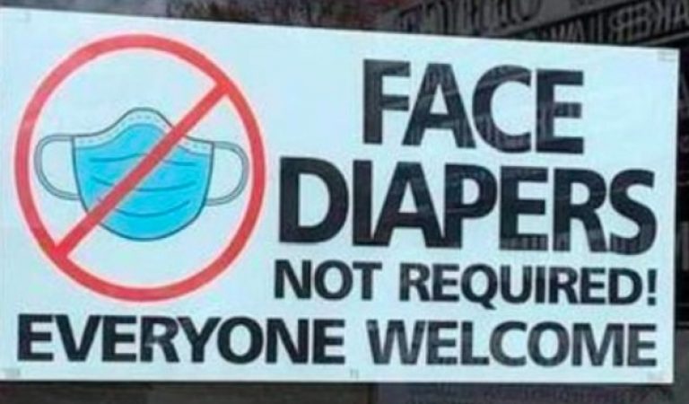 Hilarious: Florida Restaurant Puts Up Sign That Says “Face Diapers Not Required”