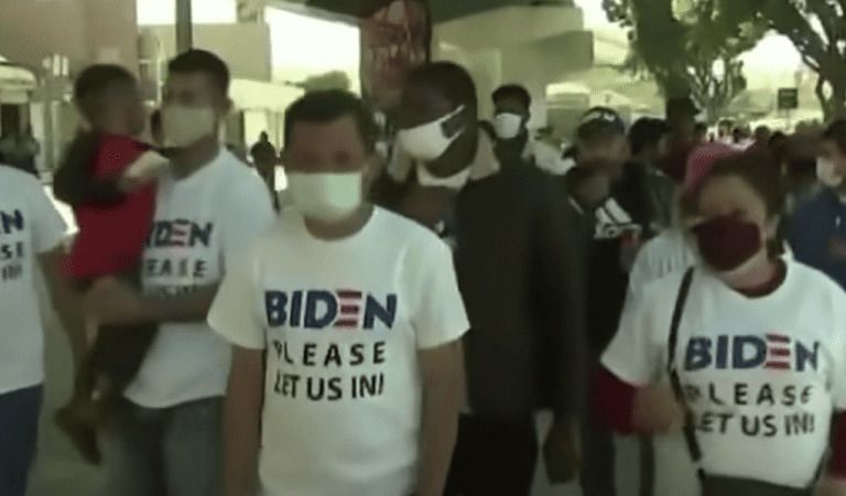 Who Is Supplying Migrants At The Border With Professional Quality Biden gear?