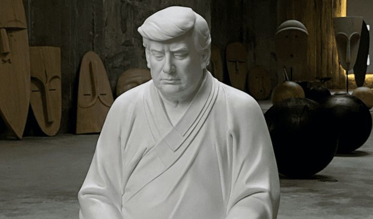 14-Foot Tall “Trump Buddha” Statues Are Selling Out in China for $614 USD
