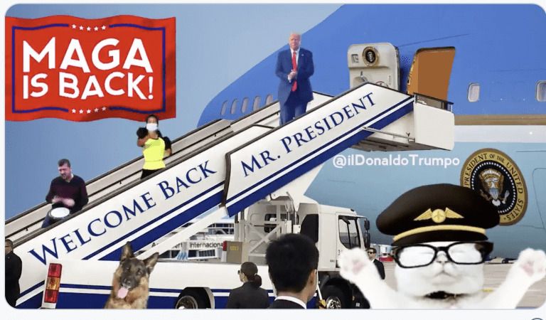 HILARIOUS:  Trump Dancing On Air Force One Stairs, MAGA Is Back!