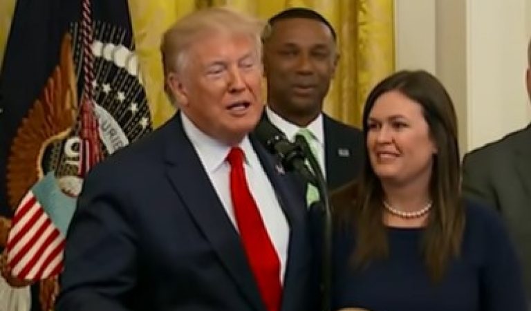 Trump Surprises Sarah Sanders! Makes Appearance at Her Campaign Event