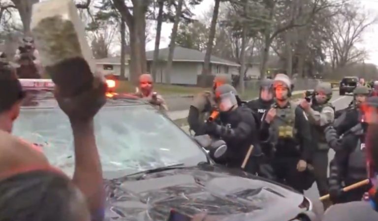 Instant Karma: BLM Rioter Taken Down Before He Can Throw Concrete Slab at Police