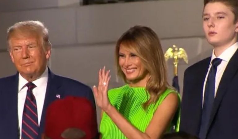 President Trump, Melania and Barron Received A Standing Ovation This Easter Weekend