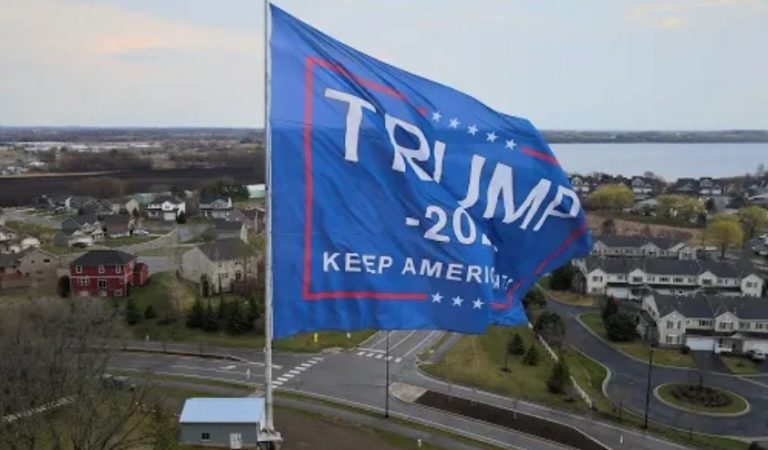 Trump Supporter Says He Could Go To Jail For Trump Flag