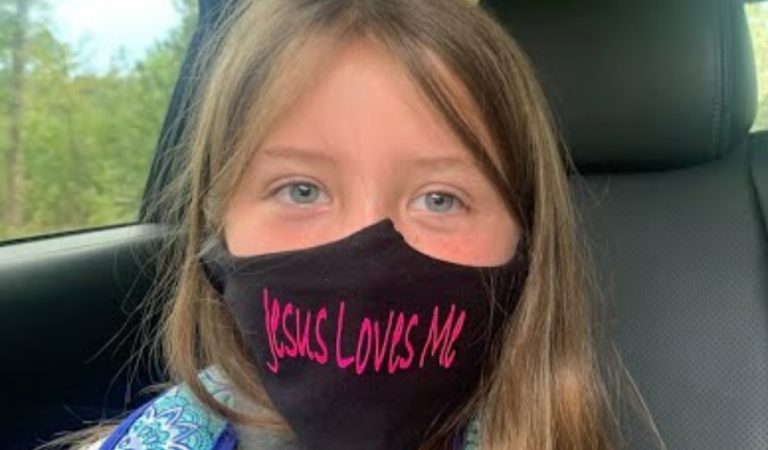 3rd Grader Was Told To Remove Her “Jesus Loves Me” Mask