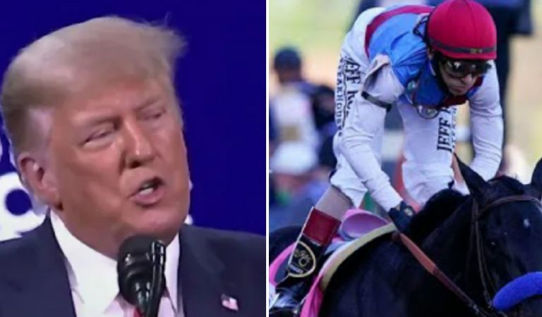 President Trump Calls Kentucky Derby Winner Medina Spirit A “Junky”