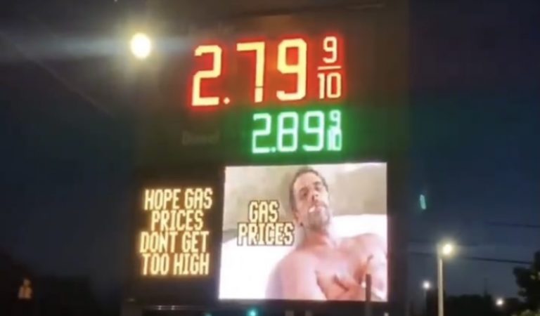 WATCH: Patriot Gas Station Owner Trolls Hunter Biden with Hilarious Meme on Their Sign