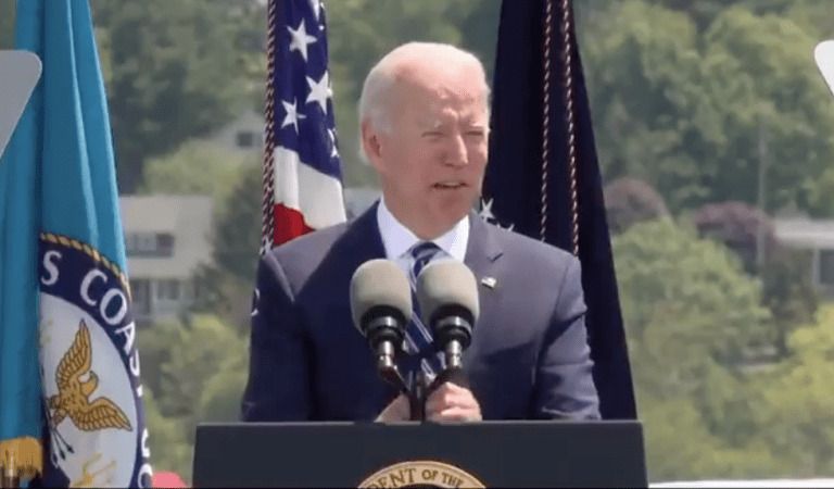 Joe Biden Loses It and Insults Coast Guard; Calls them “Dull” When They Refuse to Clap