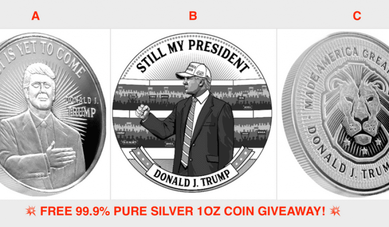 WINNER: Congratulations To Our 5th Winner of a Brand New 1 oz. Silver Trump Coin!