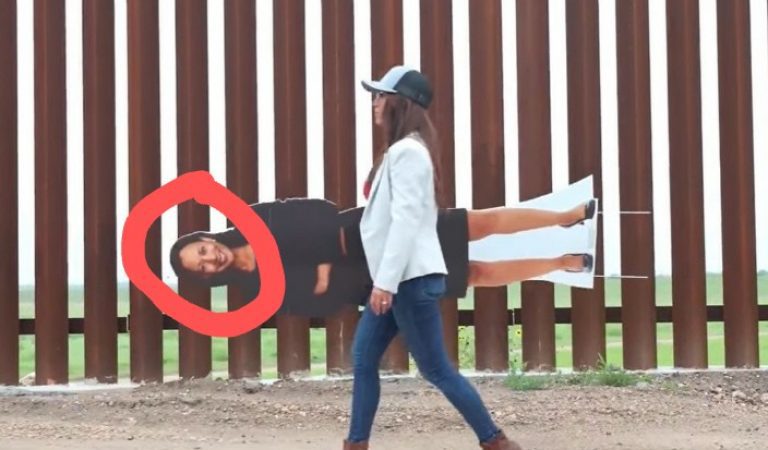 Hilarious Video Shows Rep. Boebert Bringing Cut-out Board Of Kamala Harris To Southern Border