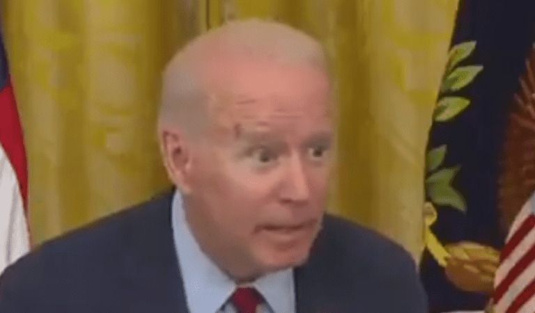 CREEPY JOE Is At It Again: Bizarre Behavior At Press Conference