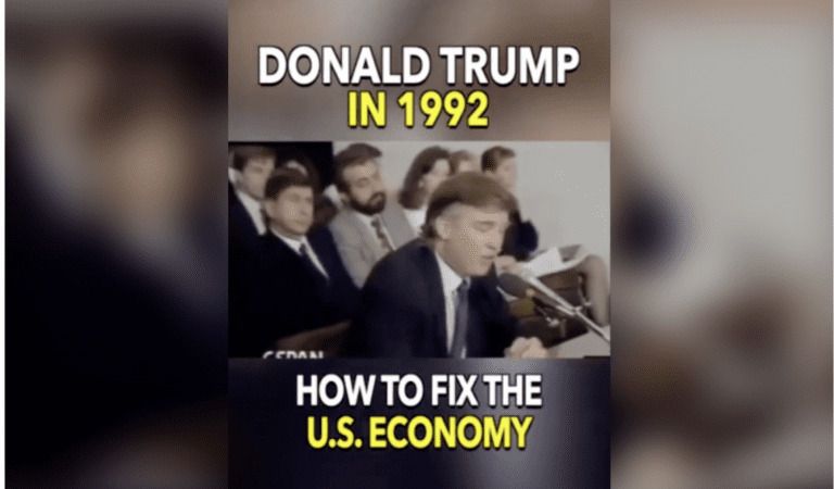 WATCH: President Trump Tells Congress How To Fix America…Back In 1992!