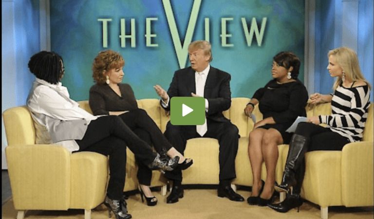 Watch How The “Ladies” on The View Treated Trump Before He Ran For President!