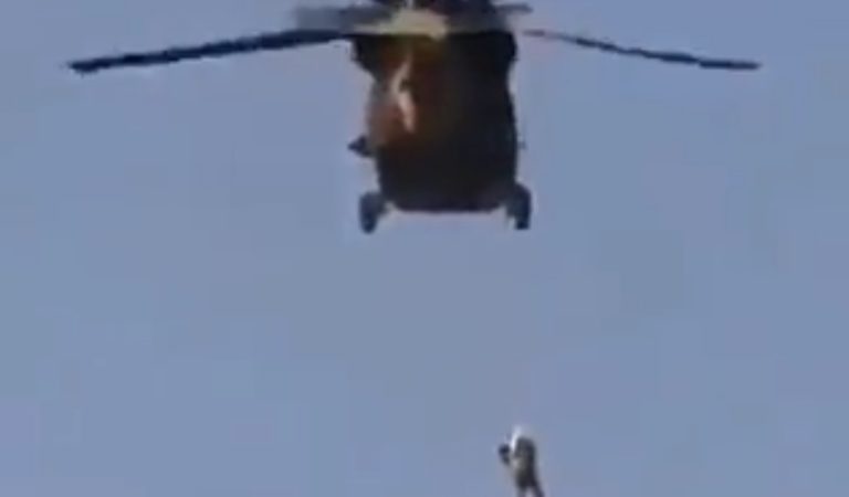 Graphic Video Shows Taliban Using U.S. Blackhawk Helicopter To Hang Someone