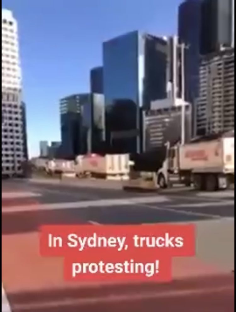 Australia Truckie Protest Update - Road Closures Across the Country & Entrances to Sydney Blocked