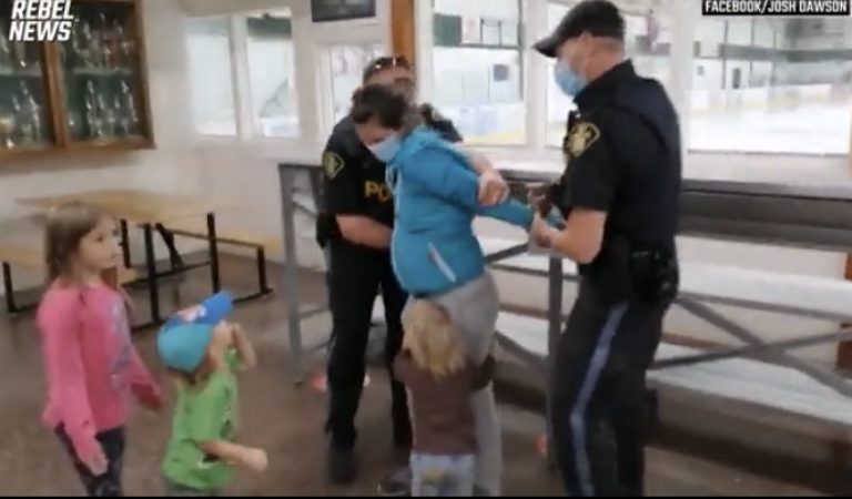 WATCH: Canadian Police Arrest Woman in Front of Crying Children for Not Showing Proof of COVID-19 Injection WATCH: Canadian Police Arrest Woman in Front of Crying Children for Not Showing Proof of COVID-19 Injection