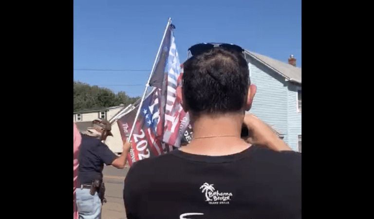 “Resign, You Tyrant!”: Trump Supporters “Greet” Joe Biden in New Jersey; No Biden Supporters in Sight