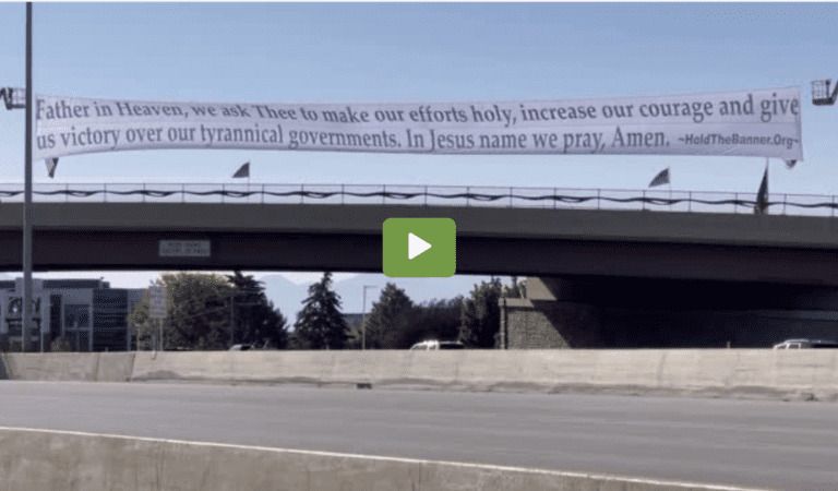 Utah Patriots Posted This New Banner On The 1-15 In Northern Utah!