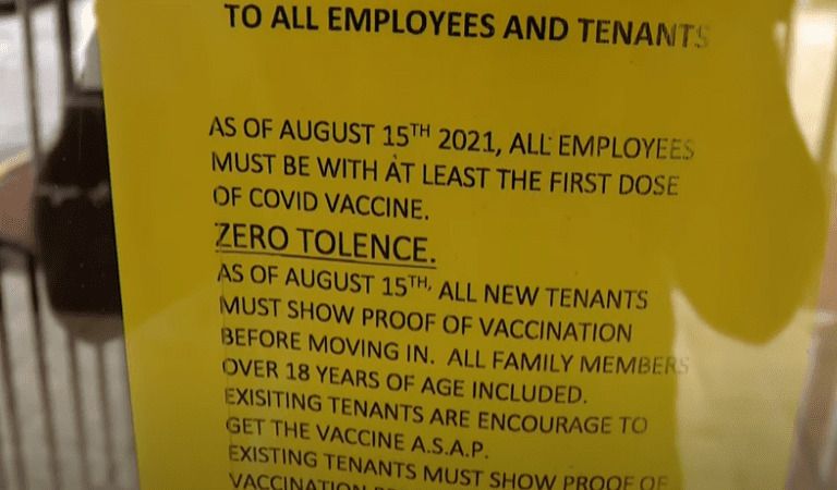 Florida Landlord Plans To Evict Unvaccinated Tenants