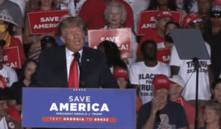 President Trump At Georgia Rally: “This Is An Invasion”