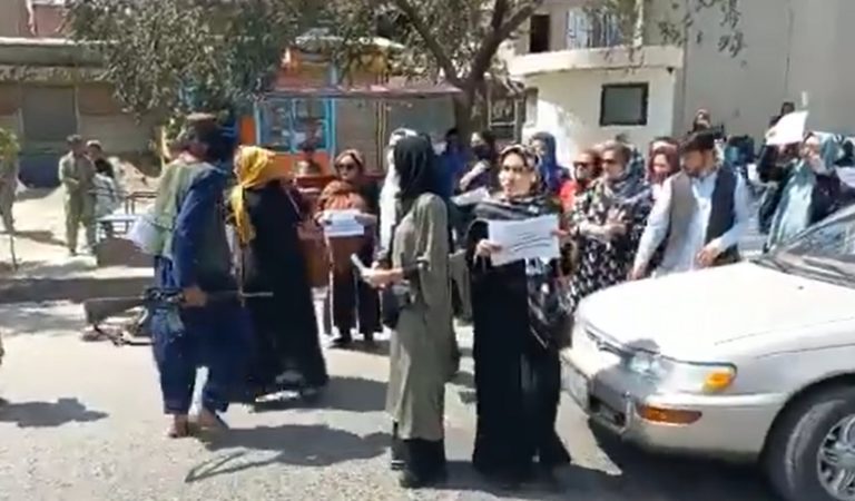 Brave Women in Kabul Take a Stand, Protest in the Streets Against the Taliban
