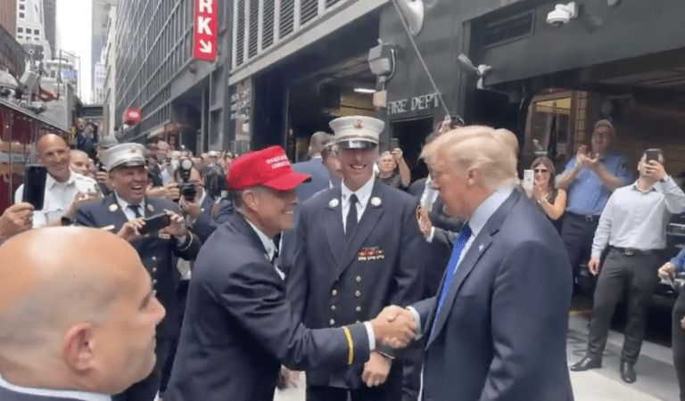 WE LOVE TRUMP: President Trump Swarmed By Crowds During Visit To NYC First Responders; Biden Missing In Action