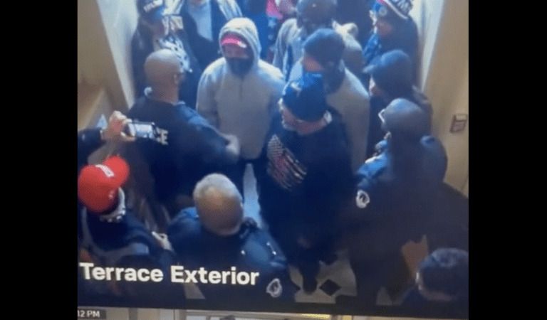 New January 6th Footage Appears to Show Police Leading Protesters Inside the Capitol Building