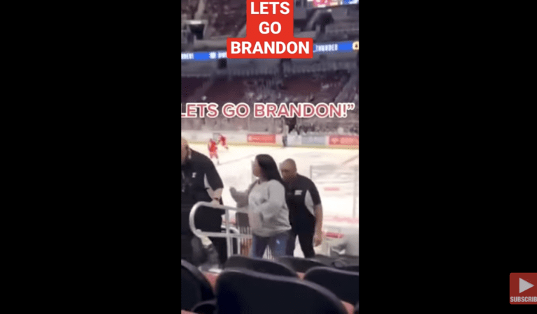 Entire Stadium Chants “Let’s Go Brandon!” After Woman Kicked-Out for Wearing LGB Sweatshirt