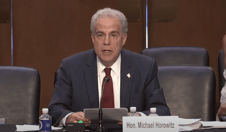 DOJ Inspector General Michael Horrowitz: DOJ Must Confront Political Weaponization Of Dept
