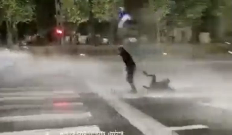 WATCH: Chaotic Scenes Unfold in Israel Protest Over Vaccine Passports; Police Use Water Cannons on Children