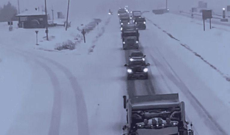 Truckers’ Freedom Convoy Stretches 45 Miles, Smashing Guinness World Record by 40.4 Miles