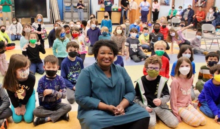 Stacey Abrams Implies That Those Criticizing Her For Being Maskless in Classroom are Racist For Doing so During Black History Month