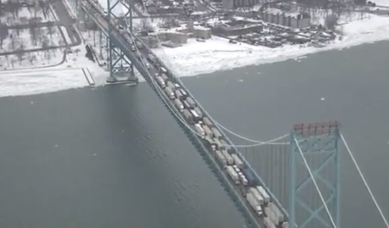 Canadian Freedom Convoy Blockade at Ambassador Bridge US-Canada Border Crossing Could Severely Impact Trade