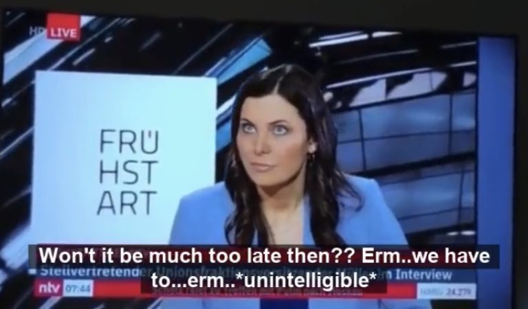 WATCH: German TV Interviewer Faints on Live Newscast Right After Pushing for Mandatory Inoculations