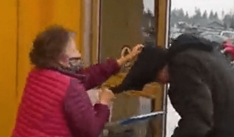 Video Shows Granny Taking Ski Mask Off Man Reportedly Shoplifting