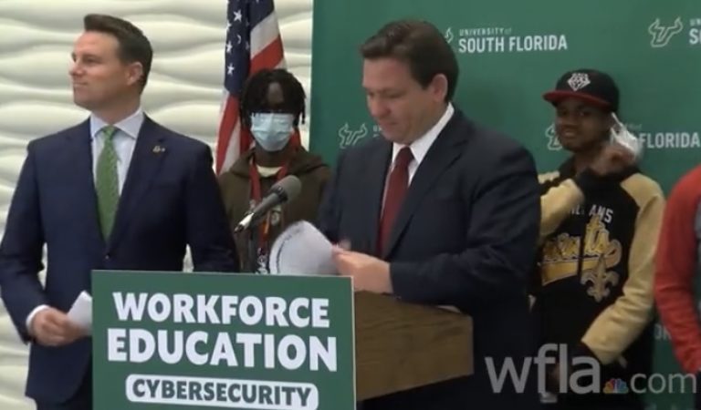 Governor DeSantis “Please Take Them Off……..This is Ridiculous” to Students Wearing Masks (VIDEO)