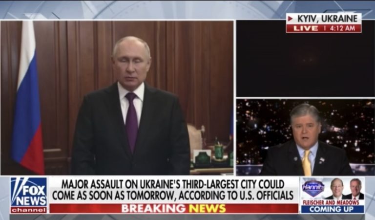 WATCH: Sean Hannity Calls for Assassination of Vladimir Putin; Questions Decades-Old Executive Order Forbidding Political Assassination