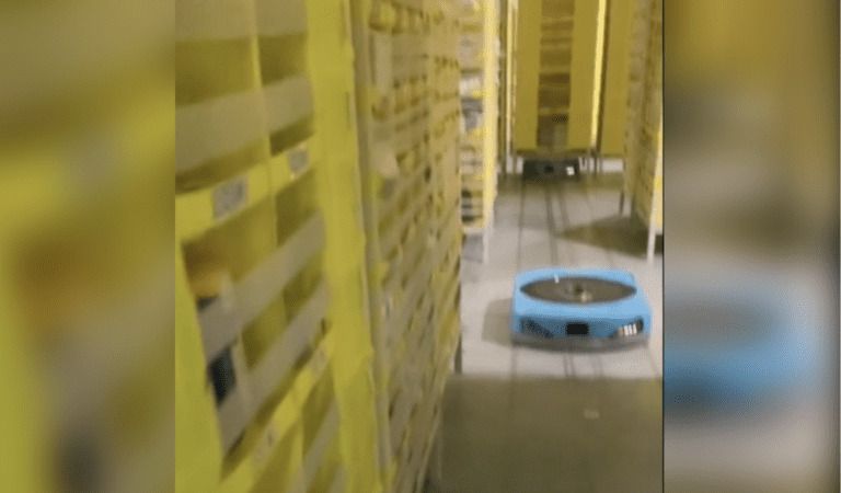 EXCLUSIVE FOOTAGE: Amazon Worker Trapped In “Robot Walls”!