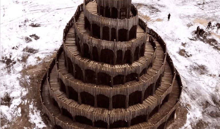 Was a “Tower of Babel” Replica Burned to the Ground in Russia?