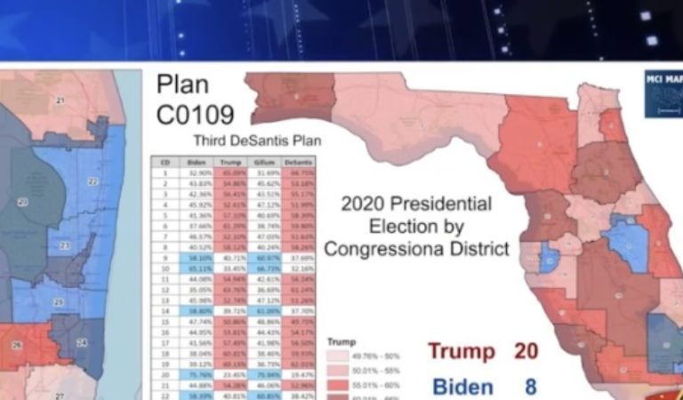 Florida Proposed Redistricting Map Removes Gerrymandered Seats, Gives Republicans 20-8 Advantage and 4 New U.S. Congress Seats