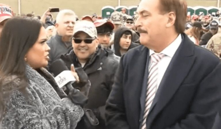 Watch Mike Lindell’s Interview At Trump’s Rally In Michigan