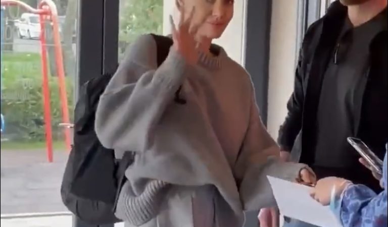 (WATCH) Angelina Jolie Visits Ukraine to Sign Autographs and Take Selfies