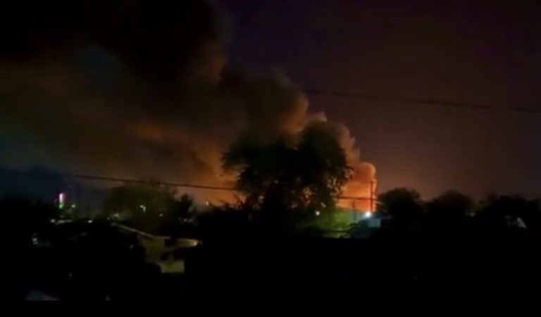 (WATCH) Phoenix Fire Officials Respond to Massive Blaze Near Factory