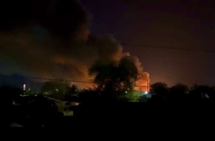 (WATCH) Phoenix Fire Officials Respond to Massive Blaze Near Factory
