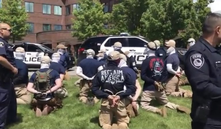 Police Name and Release Pictures of 31 Patriot Front Members Arrested in Idaho for Allegedly Planning to Riot at Gay Pride Event