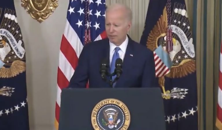 (WATCH) Biden to CEO of JOANN Inc.: “My Sympathies to the Family of Your CFO, Who Dropped Dead Very Unexpectedly”
