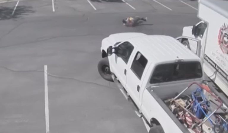 (WATCH) Thief Catches on FIRE After Attempting to Drill Into Gas Tank