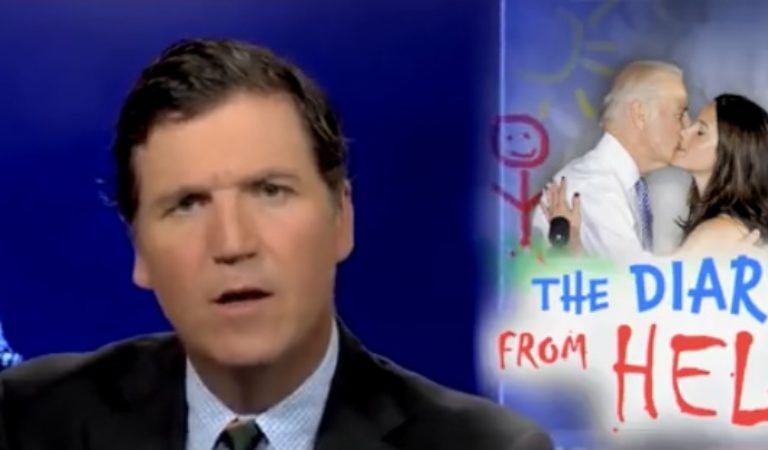 (WATCH) Tucker Carlson Says Police Should Investigate Biden for “Child Molestation” After Daughter’s Diary Claims He Showered With Her